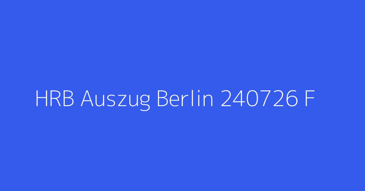 HRB Auszug Berlin 240726 F&W Physiotherapie UG Berlin